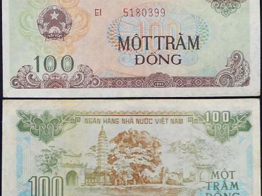 Vietnam currency 100 vnd