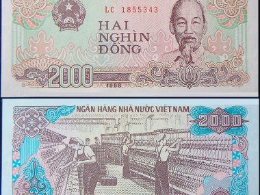 Vietnam currency 2000 vnd