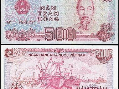 Vietnam currency 500 vnd