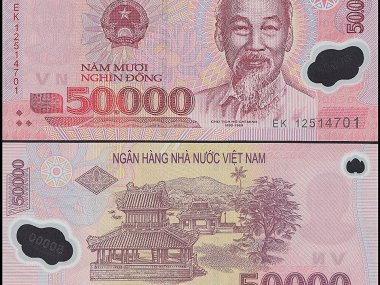 Vietnam currency 50000 vnd