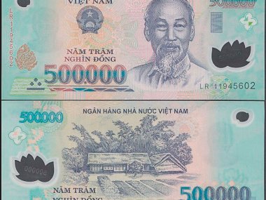 Vietnam currency 500000 vnd